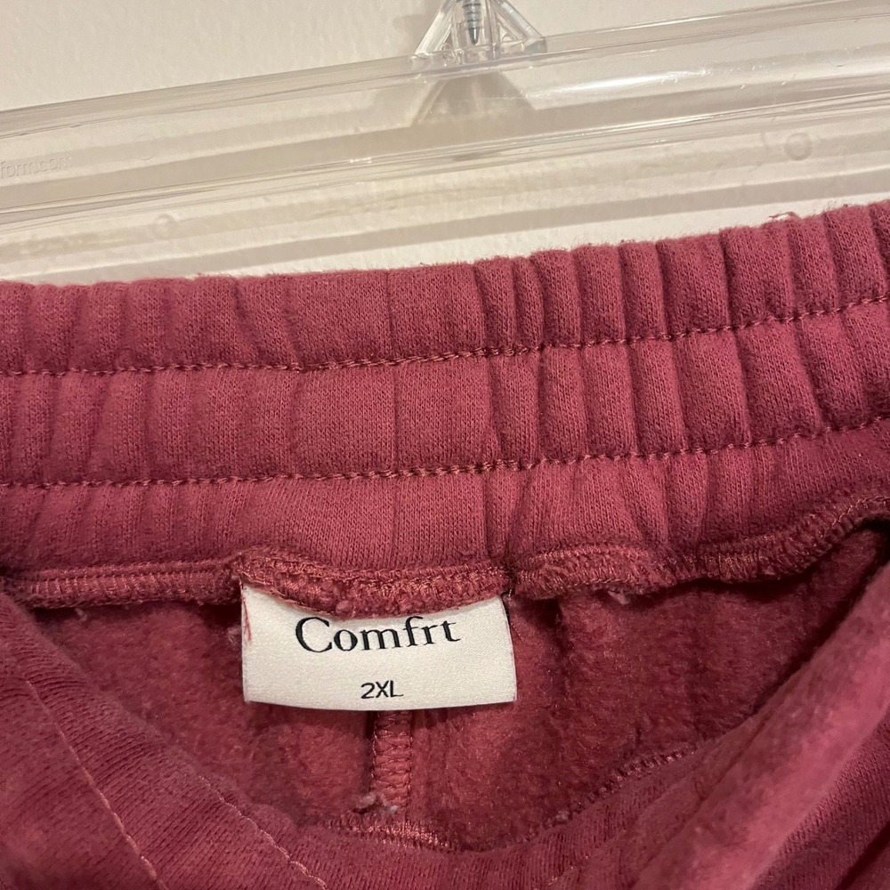 Comfrt Lounge Pants Signature Sweatpants Raspberry Pink Unisex Size 2XL - Picture 4 of 4
